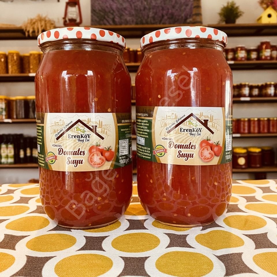 2 adet 1000gr Domates Suyu (yeni sezon)