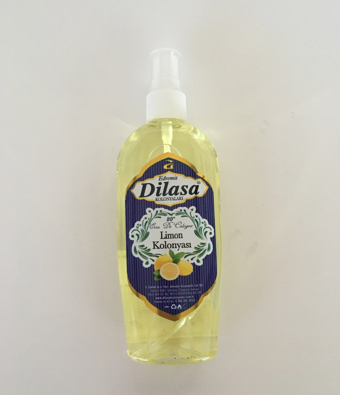 80 Derece Limon Kolonyası 150 ml Sprey