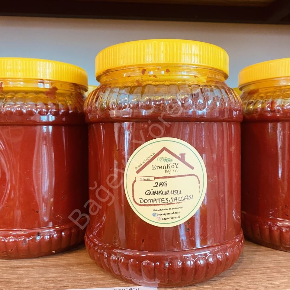 *YENİ SEZON*2 kg Günkurusu Domates Salçası