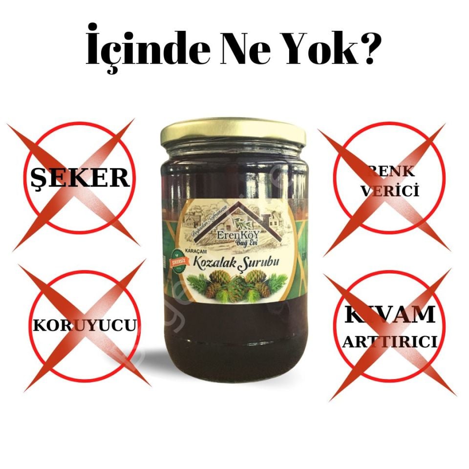 4LÜ PAKET Kozalak Şurubu 450 gr (ŞEKERSİZ)