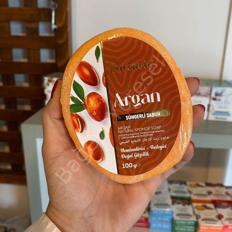 Doğal Süngerli Sabun 100gr **ÇEŞİT SEÇİNİZ AMBER