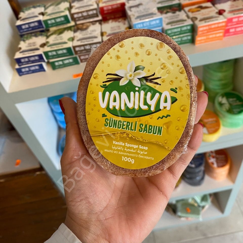 Doğal Süngerli Sabun 100gr **ÇEŞİT SEÇİNİZ AMBER