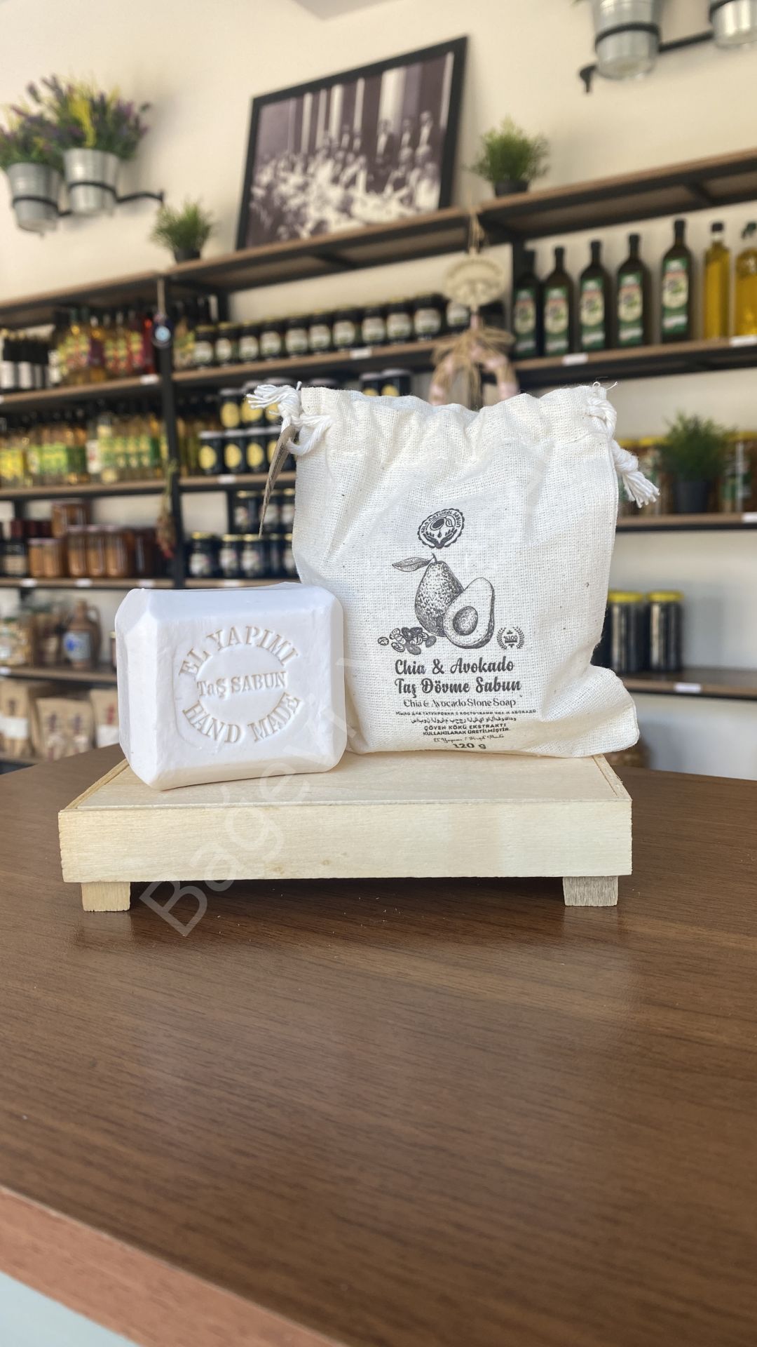 Chia & Avokado Taş Dövme Sabun