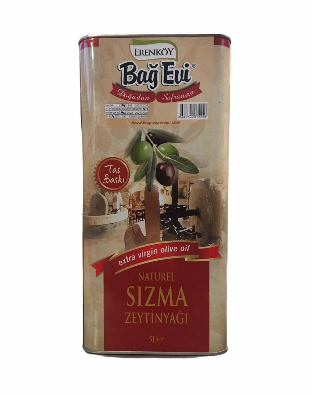 2023-24 HASADI** Soğuk Sıkım Zeytinyağı 5 Lt