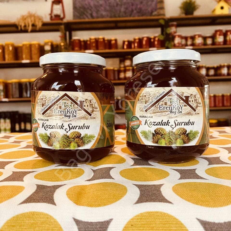 2 adet 300gr Kozalak Şurubu (ŞEKERSİZ)