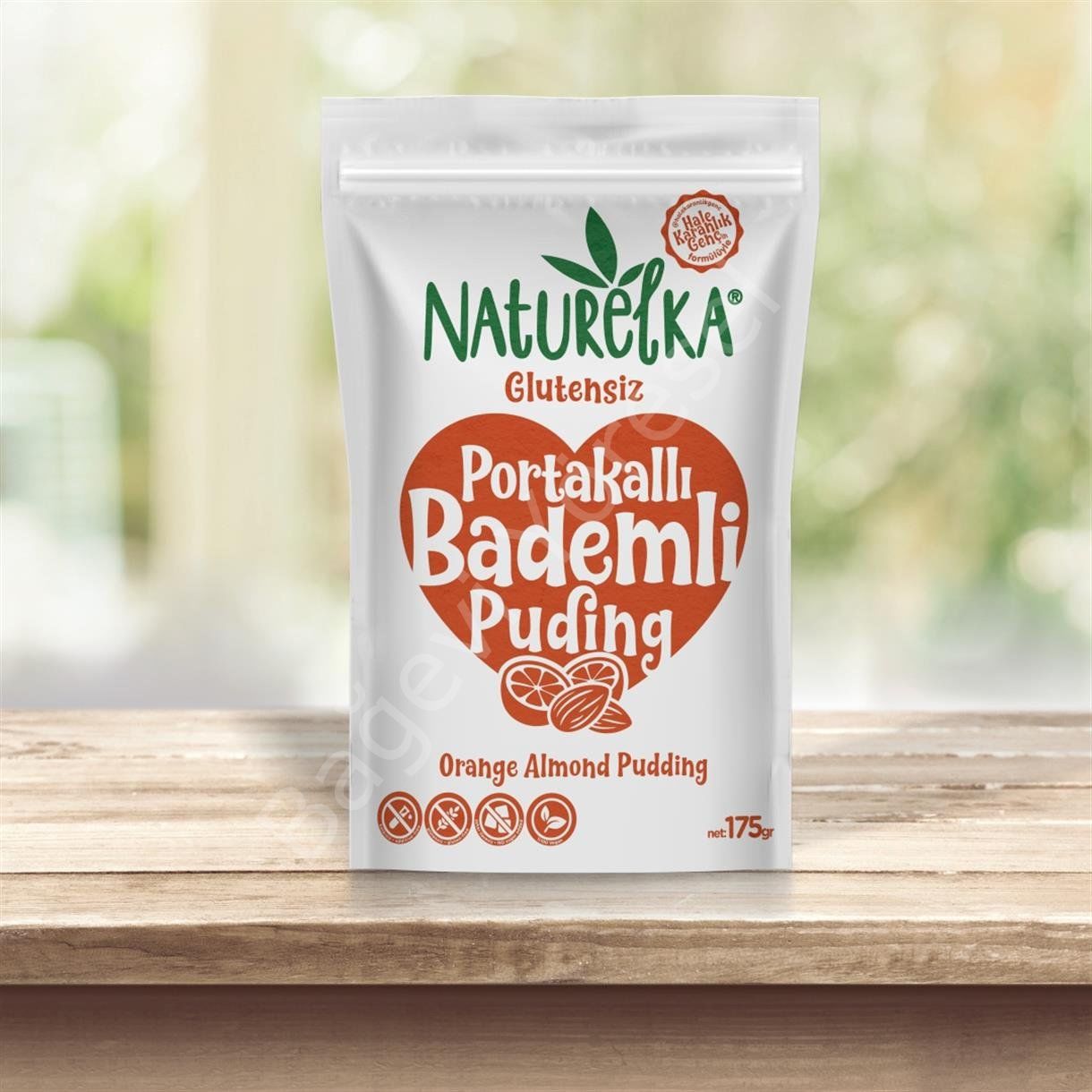 Portakallı Bademli Puding 175gr- glutensiz