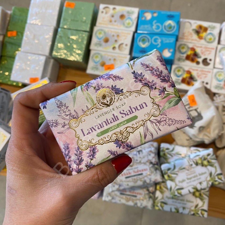Hediyelik Sargılı Sabun 100gr*** ÇEŞİT SEÇİNİZ LAVANTALI