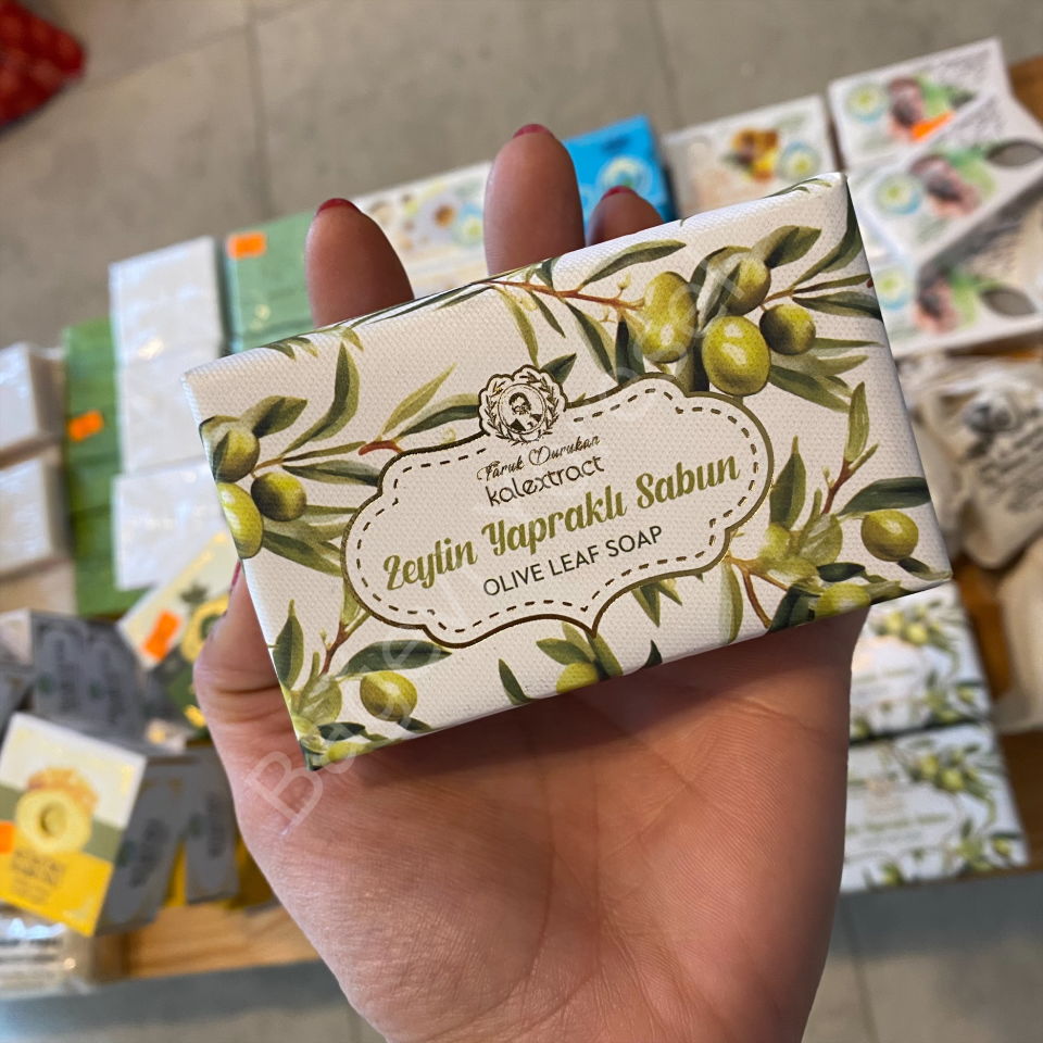Hediyelik Sargılı Sabun 100gr*** ÇEŞİT SEÇİNİZ ZEYTİN YAPRAKLI