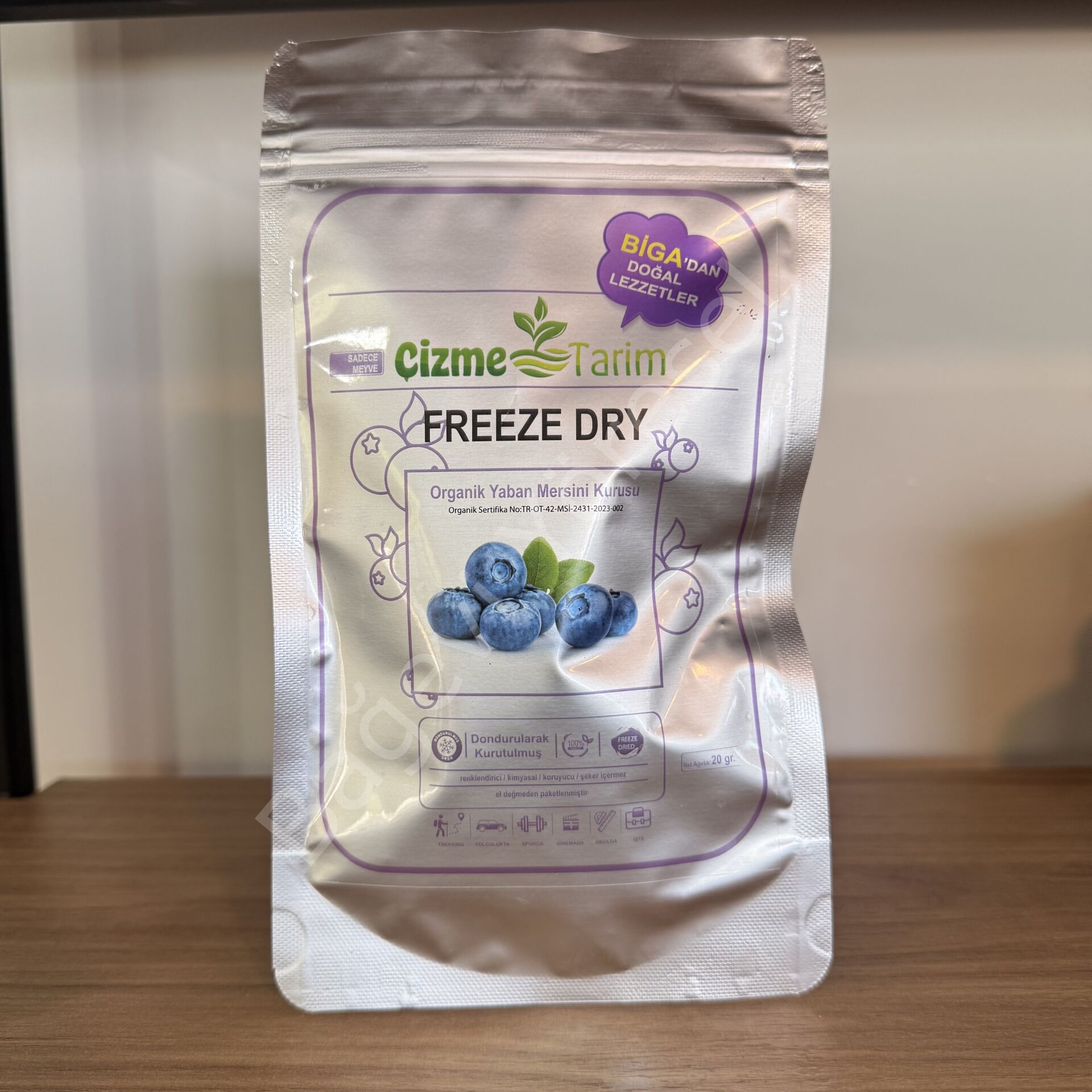 Kurutulmuş Yaban Mersini 20gr (freeze dried)