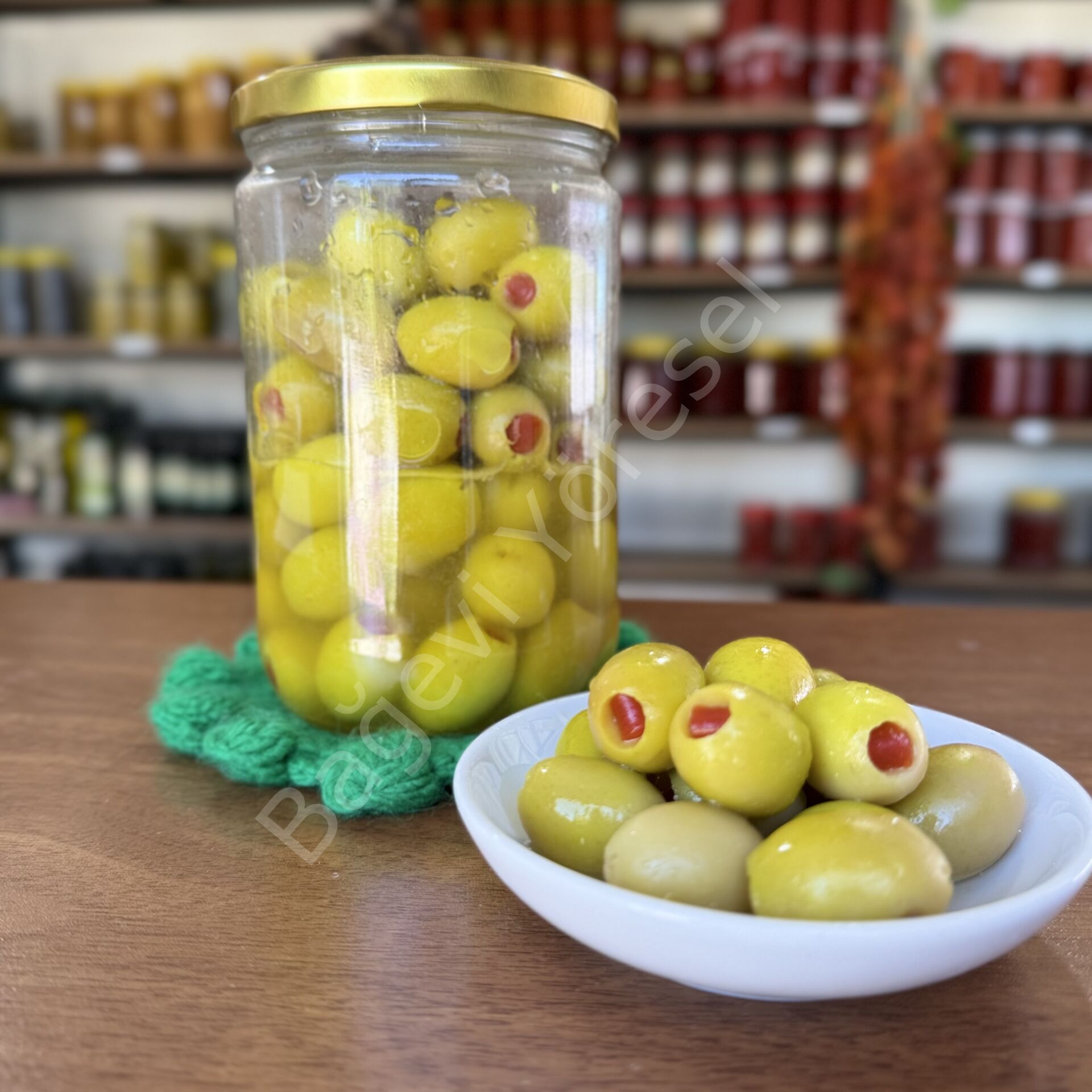 Biber Dolgulu -Zerdeçallı Zeytin 300gr